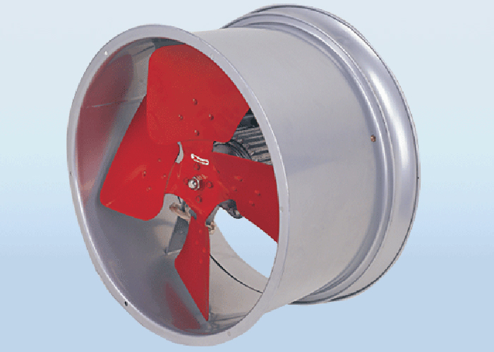 Powerful round industrial wall fan